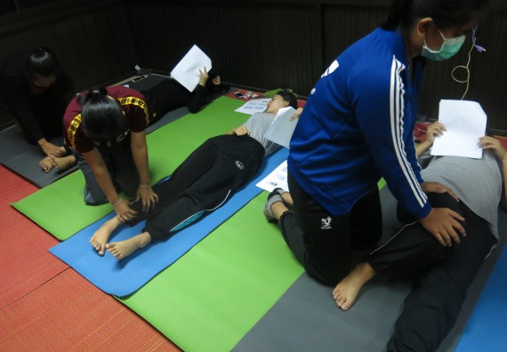 ภาพกิจกรรม โปรแกรมวิชาสาธารณสุขศาสตร์ อบรมการนวดตัวเพื่อสุขภาพ