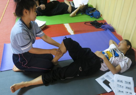 ภาพกิจกรรม โปรแกรมวิชาสาธารณสุขศาสตร์ อบรมการนวดตัวเพื่อสุขภาพ