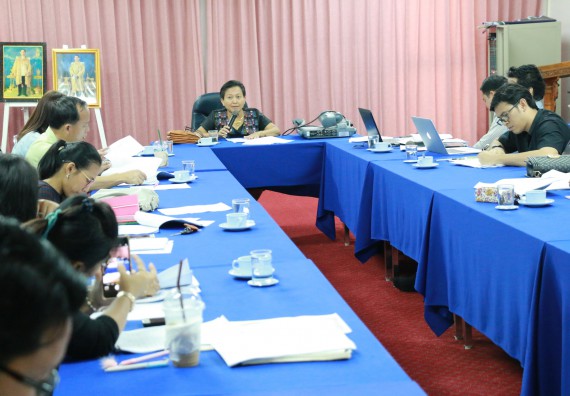 ภาพกิจกรรม คณะวิทยาศาสตร์และเทคโนโลยี จัดการประชุม เรื่อง การทวนสอบผลสัมฤทธิ์ผลการเรียนรู้ตามมาตรฐานคุณวุฒิอุดมศึกษา โครงการแนะแนว โครงการ Start up และเรื่องอื่นๆ