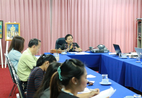 ภาพกิจกรรม คณะวิทยาศาสตร์และเทคโนโลยี จัดการประชุม เรื่อง การทวนสอบผลสัมฤทธิ์ผลการเรียนรู้ตามมาตรฐานคุณวุฒิอุดมศึกษา โครงการแนะแนว โครงการ Start up และเรื่องอื่นๆ