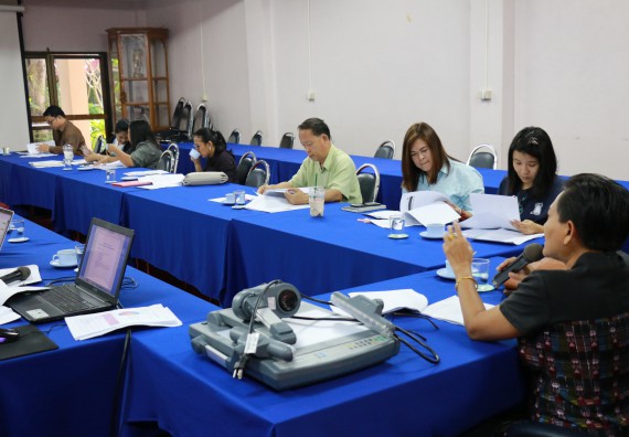 ภาพกิจกรรม คณะวิทยาศาสตร์และเทคโนโลยี จัดการประชุม เรื่อง การทวนสอบผลสัมฤทธิ์ผลการเรียนรู้ตามมาตรฐานคุณวุฒิอุดมศึกษา โครงการแนะแนว โครงการ Start up และเรื่องอื่นๆ