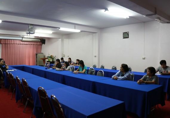 ภาพกิจกรรม คณะวิทยาศาสตร์และเทคโนโลยี จัดการประชุม เรื่อง การจัดค่ายวิทยาศาสตร์