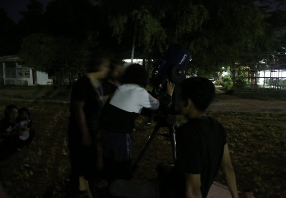 ภาพกิจกรรม โปรแกรมวิชาฟิสิกส์ จัดกิจกรรมค่ายดาราศาสตร์สัญจร ปีที่ 5