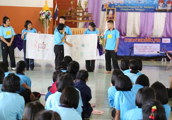 ภาพกิจกรรม โปรแกรมวิชาฟิสิกส์ จัดกิจกรรมค่ายดาราศาสตร์สัญจร ปีที่ 5