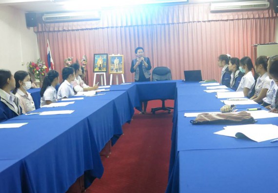 ภาพกิจกรรม โปรแกรมวิชาสาธารณสุขศาสตร์ จัดการปฐมนิเทศนักศึกษาก่อนออกฝึกประสบการณ์วิชาชีพ