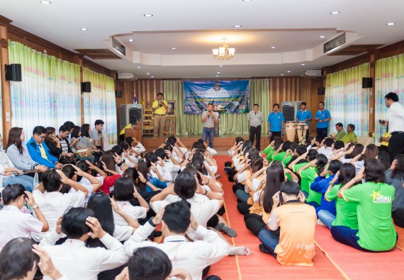 ภาพกิจกรรม คณะวิทยาศาสตร์และเทคโนโลยี จัดโครงการค่ายอาสาบำเพ็ญประโยชน์ส่งเสริมสุขภาพ เสริมสร้างคุณธรรมจริยธรรม และบูรณาการเรียนรู้เพื่อทำนุบำรุงศิลปวัฒนธรรม ครั้งที่ 4