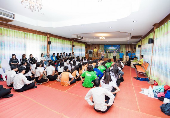 ภาพกิจกรรม คณะวิทยาศาสตร์และเทคโนโลยี จัดโครงการค่ายอาสาบำเพ็ญประโยชน์ส่งเสริมสุขภาพ เสริมสร้างคุณธรรมจริยธรรม และบูรณาการเรียนรู้เพื่อทำนุบำรุงศิลปวัฒนธรรม ครั้งที่ 4