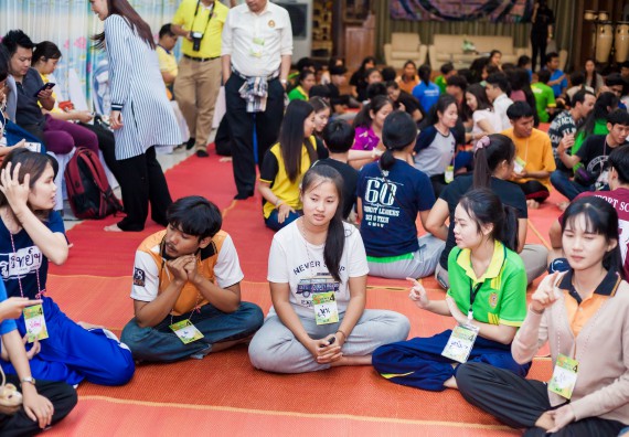 ภาพกิจกรรม คณะวิทยาศาสตร์และเทคโนโลยี จัดโครงการค่ายอาสาบำเพ็ญประโยชน์ส่งเสริมสุขภาพ เสริมสร้างคุณธรรมจริยธรรม และบูรณาการเรียนรู้เพื่อทำนุบำรุงศิลปวัฒนธรรม ครั้งที่ 4