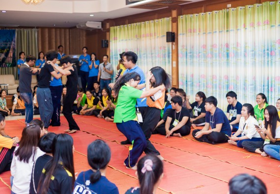 ภาพกิจกรรม คณะวิทยาศาสตร์และเทคโนโลยี จัดโครงการค่ายอาสาบำเพ็ญประโยชน์ส่งเสริมสุขภาพ เสริมสร้างคุณธรรมจริยธรรม และบูรณาการเรียนรู้เพื่อทำนุบำรุงศิลปวัฒนธรรม ครั้งที่ 4