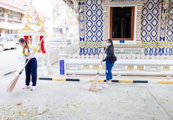 ภาพกิจกรรม คณะวิทยาศาสตร์และเทคโนโลยี จัดโครงการค่ายอาสาบำเพ็ญประโยชน์ส่งเสริมสุขภาพ เสริมสร้างคุณธรรมจริยธรรม และบูรณาการเรียนรู้เพื่อทำนุบำรุงศิลปวัฒนธรรม ครั้งที่ 4