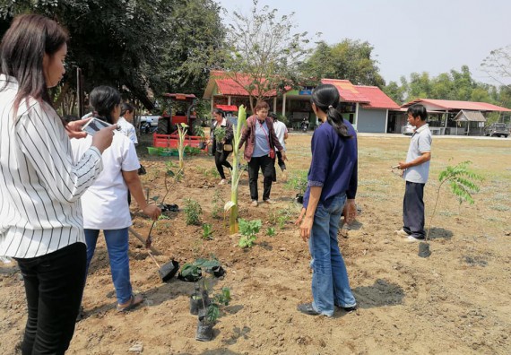 ภาพกิจกรรม โปรแกรมวิชาเกษตรศาสตร์ จัดการอบรม เรื่อง การขยายพันธุ์พืชและการปลูกพืชในหลุมพอเพียง
