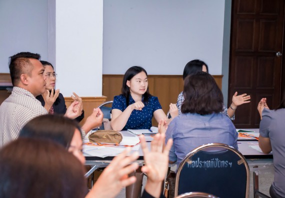 ภาพกิจกรรม คณะวิทยาศาสตร์และเทคโนโลยี จัดการอบรมเชิงปฏิบัติการ เรื่อง การส่งเสริมการเรียนรู้วิทยาศาสตร์ในรูปแบบ STEM