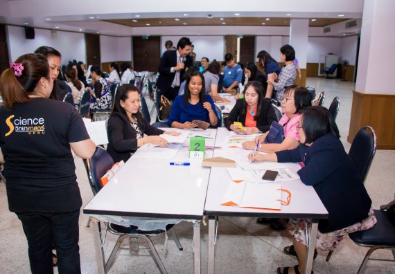 ภาพกิจกรรม คณะวิทยาศาสตร์และเทคโนโลยี จัดการอบรมเชิงปฏิบัติการ เรื่อง การส่งเสริมการเรียนรู้วิทยาศาสตร์ในรูปแบบ STEM