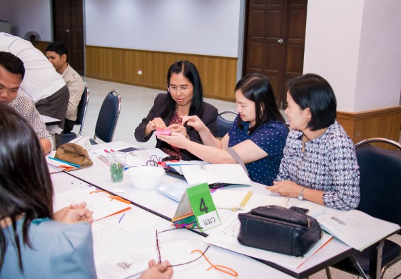 ภาพกิจกรรม คณะวิทยาศาสตร์และเทคโนโลยี จัดการอบรมเชิงปฏิบัติการ เรื่อง การส่งเสริมการเรียนรู้วิทยาศาสตร์ในรูปแบบ STEM