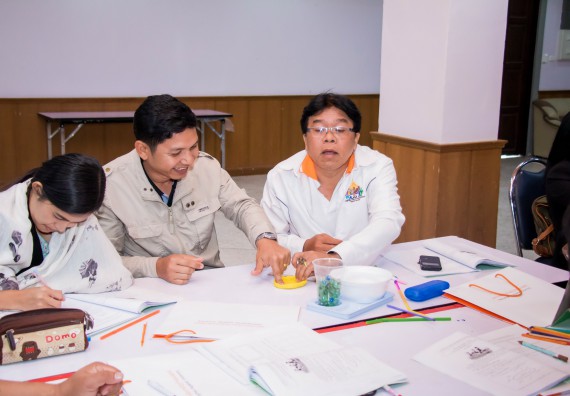 ภาพกิจกรรม คณะวิทยาศาสตร์และเทคโนโลยี จัดการอบรมเชิงปฏิบัติการ เรื่อง การส่งเสริมการเรียนรู้วิทยาศาสตร์ในรูปแบบ STEM