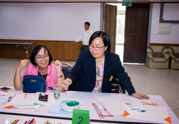 ภาพกิจกรรม คณะวิทยาศาสตร์และเทคโนโลยี จัดการอบรมเชิงปฏิบัติการ เรื่อง การส่งเสริมการเรียนรู้วิทยาศาสตร์ในรูปแบบ STEM