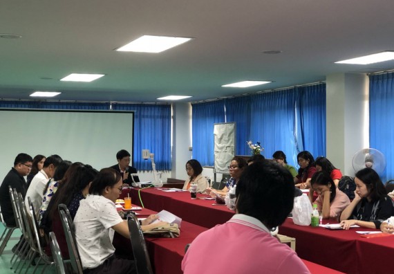  ภาพกิจกรรม คณะวิทยาศาสตร์และเทคโนโลยี เข้าร่วมรับฟังการชี้เเจง หลักเกณฑ์ และวิธีการประเมินเพื่อต่อสัญญาจ้างพนักงานมหาวิทยาลัยสายวิชาการ