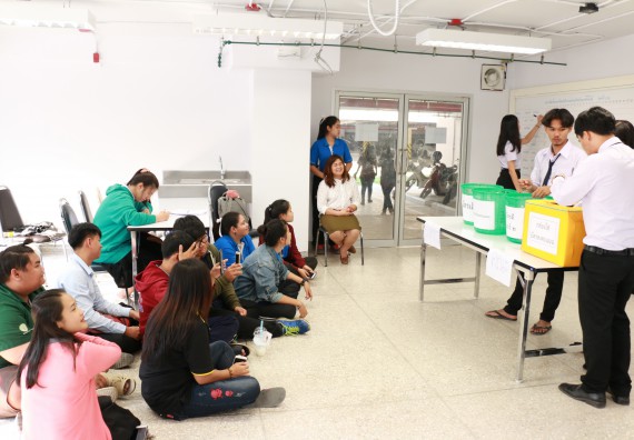 ภาพกิจกรรม สโมสรนักศึกษาคณะวิทยาศาสตร์และเทคโนโลยี จัดกิจกรรมเลือกตั้งนายกสโมสรนักศึกษาคณะวิทยาศาสตร์และเทคโนโลยี