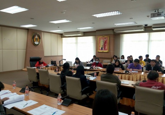 ภาพกิจกรรม คณะวิทยาศาสตร์และเทคโนโลยี เข้าร่วมกิจกรรมกำกับติดตามการดำเนินงานตามองค์ประกอบการประกันคุณภาพการศึกษา