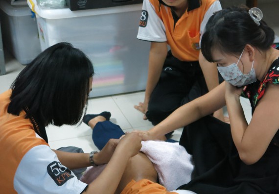 ภาพกิจกรรม โปรแกรมวิชาสาธารณสุขศาสตร์ จัดอบรมการฉีดยา