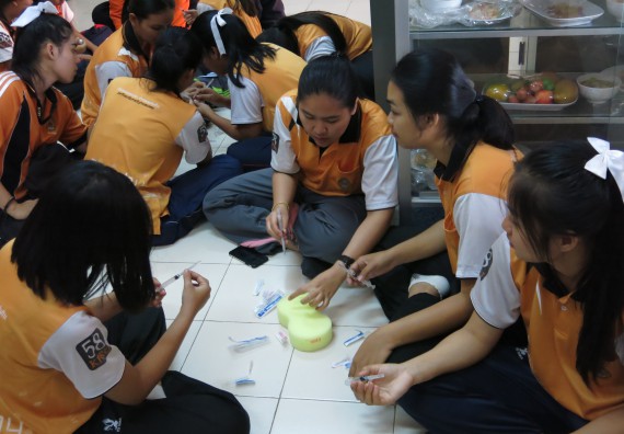 ภาพกิจกรรม โปรแกรมวิชาสาธารณสุขศาสตร์ จัดอบรมการฉีดยา