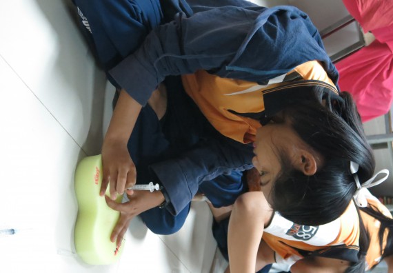 ภาพกิจกรรม โปรแกรมวิชาสาธารณสุขศาสตร์ จัดอบรมการฉีดยา