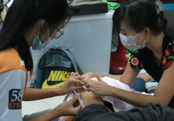 ภาพกิจกรรม โปรแกรมวิชาสาธารณสุขศาสตร์ จัดอบรมการฉีดยา