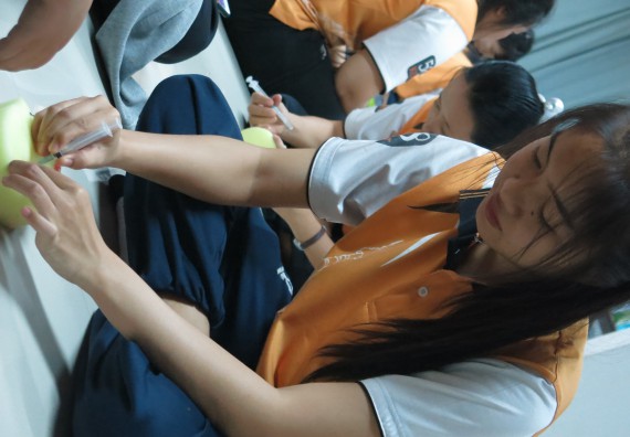 ภาพกิจกรรม โปรแกรมวิชาสาธารณสุขศาสตร์ จัดอบรมการฉีดยา