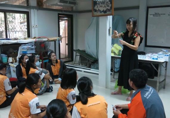 ภาพกิจกรรม โปรแกรมวิชาสาธารณสุขศาสตร์ จัดอบรมการฉีดยา