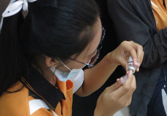 ภาพกิจกรรม โปรแกรมวิชาสาธารณสุขศาสตร์ จัดอบรมการฉีดยา