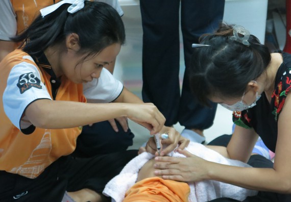 ภาพกิจกรรม โปรแกรมวิชาสาธารณสุขศาสตร์ จัดอบรมการฉีดยา