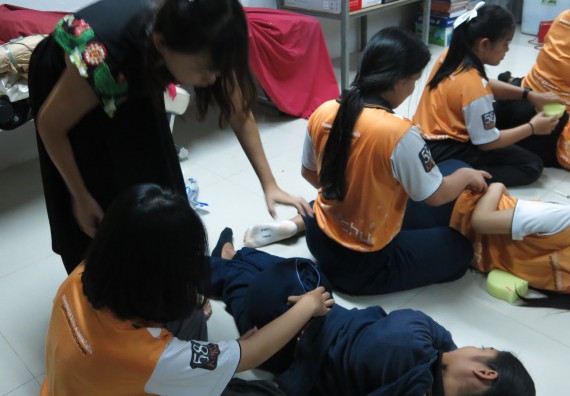 ภาพกิจกรรม โปรแกรมวิชาสาธารณสุขศาสตร์ จัดอบรมการฉีดยา