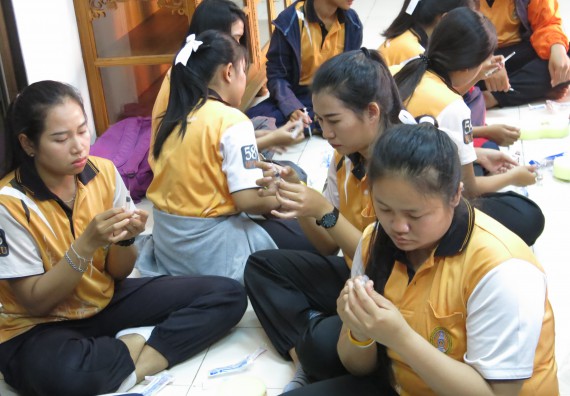 ภาพกิจกรรม โปรแกรมวิชาสาธารณสุขศาสตร์ จัดอบรมการฉีดยา