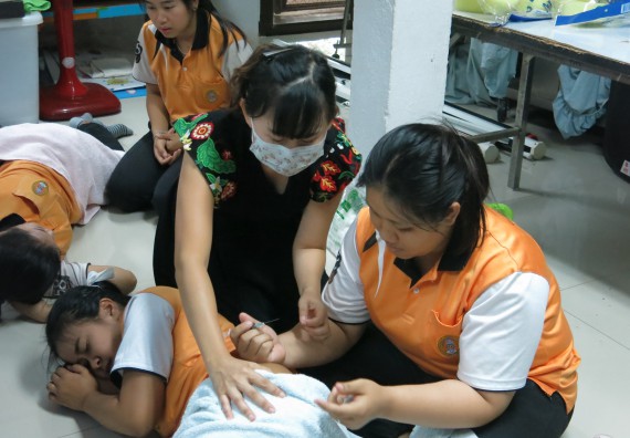 ภาพกิจกรรม โปรแกรมวิชาสาธารณสุขศาสตร์ จัดอบรมการฉีดยา