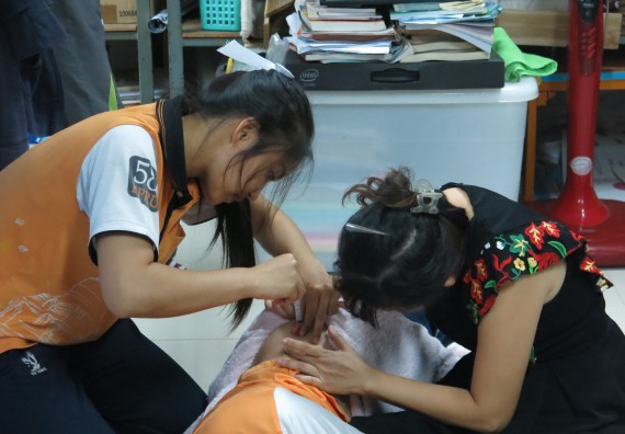 ภาพกิจกรรม โปรแกรมวิชาสาธารณสุขศาสตร์ จัดอบรมการฉีดยา