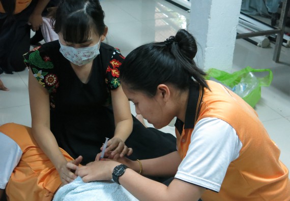 ภาพกิจกรรม โปรแกรมวิชาสาธารณสุขศาสตร์ จัดอบรมการฉีดยา