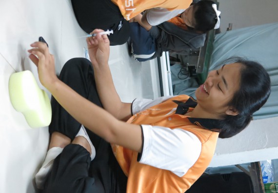 ภาพกิจกรรม โปรแกรมวิชาสาธารณสุขศาสตร์ จัดอบรมการฉีดยา
