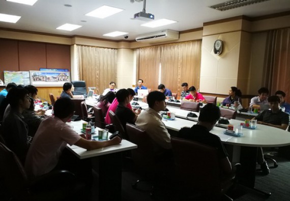 ภาพกิจกรรม คณะวิทยาศาสตร์และเทคโนโลยี เข้าร่วมกิจกรรมแลกเปลี่ยนเรียนรู้ในการพัฒนาเว็บไซต์เพื่อรองรับการประเมิน webometrics