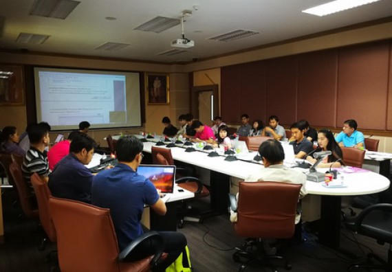 ภาพกิจกรรม คณะวิทยาศาสตร์และเทคโนโลยี เข้าร่วมกิจกรรมแลกเปลี่ยนเรียนรู้ในการพัฒนาเว็บไซต์เพื่อรองรับการประเมิน webometrics