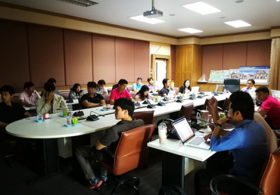 ภาพกิจกรรม คณะวิทยาศาสตร์และเทคโนโลยี เข้าร่วมกิจกรรมแลกเปลี่ยนเรียนรู้ในการพัฒนาเว็บไซต์เพื่อรองรับการประเมิน webometrics