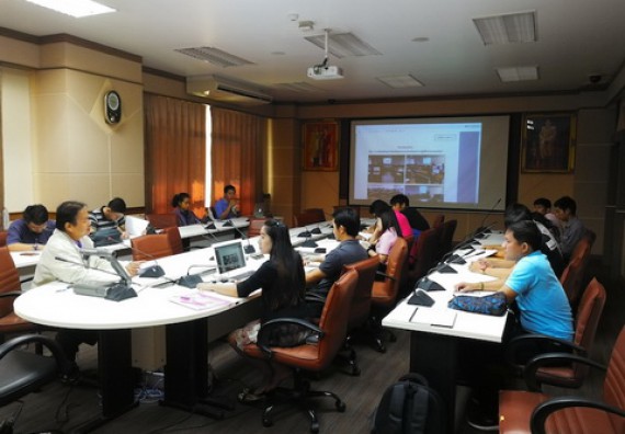 ภาพกิจกรรม คณะวิทยาศาสตร์และเทคโนโลยี เข้าร่วมกิจกรรมแลกเปลี่ยนเรียนรู้ในการพัฒนาเว็บไซต์เพื่อรองรับการประเมิน webometrics
