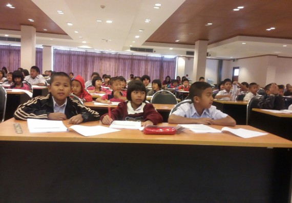 ภาพกิจกรรม โปรแกรมวิชาคณิตศาสตร์ร่วมกับสำนักประกันคุณภาพการศึกษา จัดกิจกรรมค่ายวิชาการ ป.3