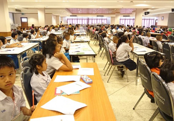 ภาพกิจกรรม โปรแกรมวิชาคณิตศาสตร์ร่วมกับสำนักประกันคุณภาพการศึกษา จัดกิจกรรมค่ายวิชาการ ป.3