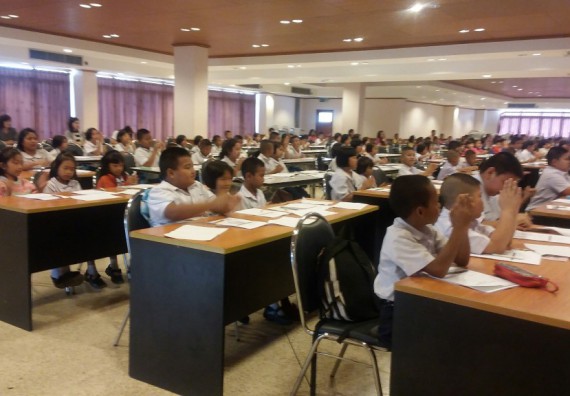 ภาพกิจกรรม โปรแกรมวิชาคณิตศาสตร์ร่วมกับสำนักประกันคุณภาพการศึกษา จัดกิจกรรมค่ายวิชาการ ป.3