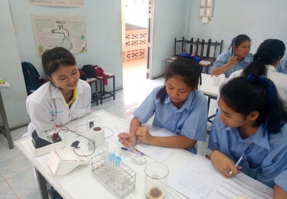 ภาพกิจกรรม โปรแกรมวิชาเคมี จัดการอบรมเชิงปฏิบัติการการทำโครงงานทางเคมีระดับชั้นมัธยมศึกษาตอนปลาย