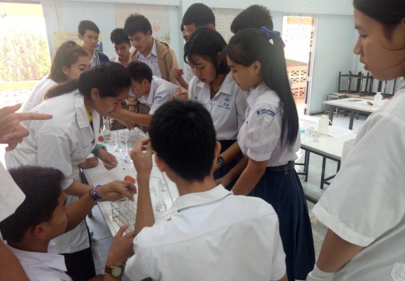 ภาพกิจกรรม โปรแกรมวิชาเคมี จัดการอบรมเชิงปฏิบัติการการทำโครงงานทางเคมีระดับชั้นมัธยมศึกษาตอนปลาย