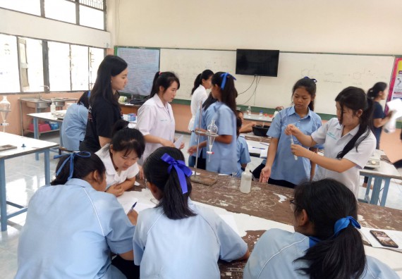 ภาพกิจกรรม โปรแกรมวิชาเคมี จัดการอบรมเชิงปฏิบัติการการทำโครงงานทางเคมีระดับชั้นมัธยมศึกษาตอนปลาย
