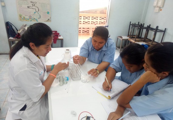 ภาพกิจกรรม โปรแกรมวิชาเคมี จัดการอบรมเชิงปฏิบัติการการทำโครงงานทางเคมีระดับชั้นมัธยมศึกษาตอนปลาย