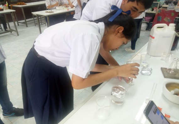 ภาพกิจกรรม โปรแกรมวิชาเคมี จัดการอบรมเชิงปฏิบัติการการทำโครงงานทางเคมีระดับชั้นมัธยมศึกษาตอนปลาย