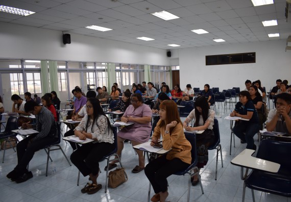 ภาพกิจกรรม คณะวิทยาศาสตร์และเทคโนโลยี เข้าร่วมโครงการพัฒนาสมรรถนะบุคลากรสายสนับสนุนด้านภาษาอังกฤษ